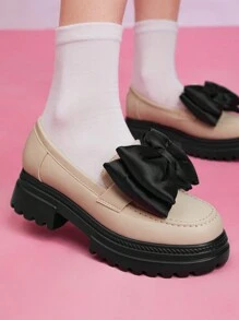 SheIn MOD Damen Schuhe Mit Dicker Sohle - Aprikosenfarben - Übersicht 5