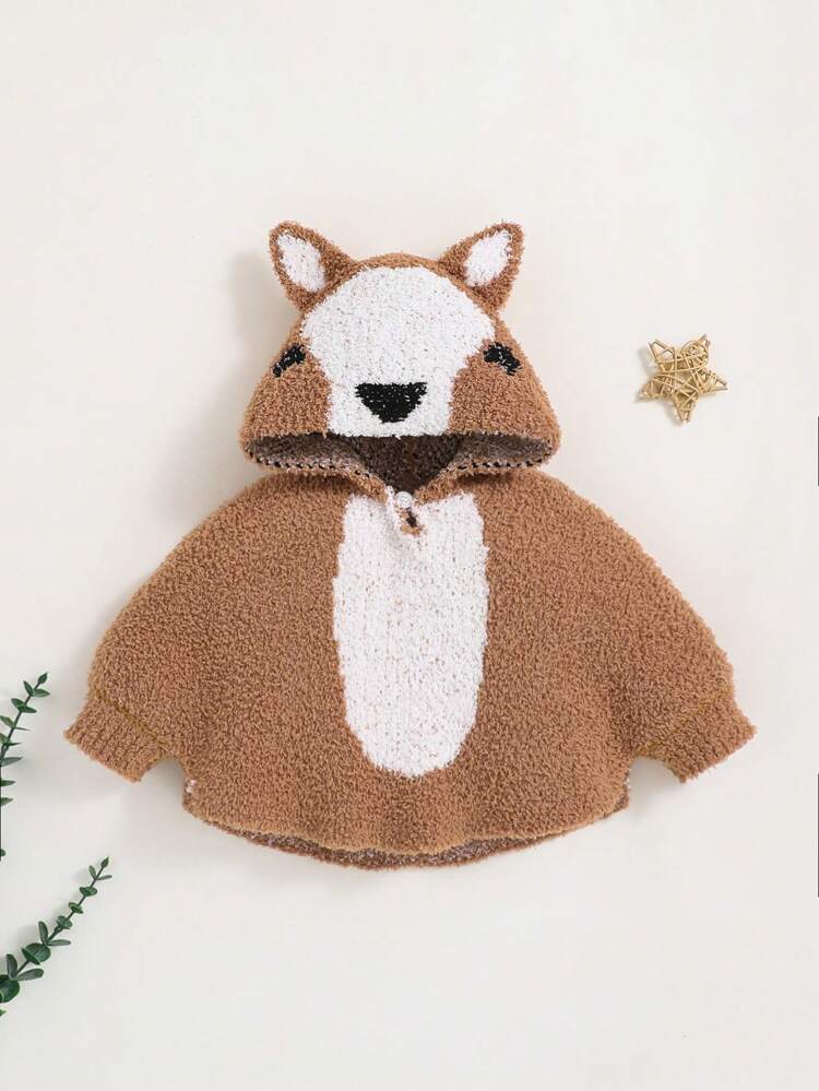 Infant Boys' Casual Loose Fit Long Sleeve Top With 3d Dog Ear Design