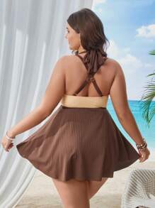 Swim Lushoire 大尺寸撞色泳衣套裝嘉年華