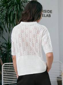 Anewsta Women Knit Tops - Putih - View 2