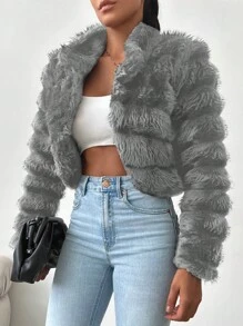 EURMUSE Women's Coat/jacket - Beige - View 4