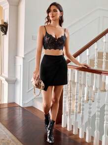 SHEIN Allurite Jupe Tube Droite Unicolore Pour Femmes