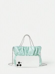 SHEIN Belle 女士斜背包,適用於女孩、女性、大學生、新娘、伴娘、嘉賓,適用於派對、舞會、婚禮 - 綠色 - 查看 3