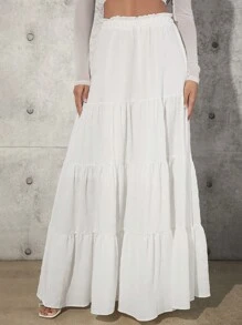 SHEIN Tall Vrouwen Ruches Zoom Rokken