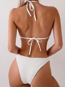 Swim SXY Damen Einfarbiger Bikini-Set für den Sommer Strand Karneval