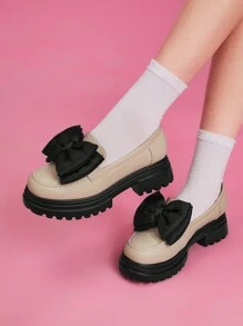 SheIn MOD Damen Schuhe Mit Dicker Sohle - Aprikosenfarben - Übersicht 1