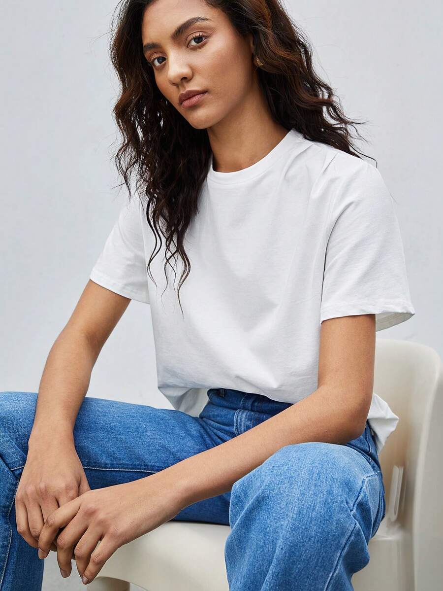 BizChic 女士短袖t恤 - 白色 - 查看 1