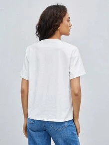 BizChic 女士短袖t恤 - 白色 - 查看 6