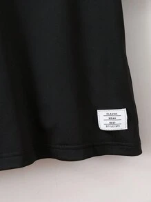 男童條紋短袖t恤和純色短袖t卹 - 黑與白 - 查看 5