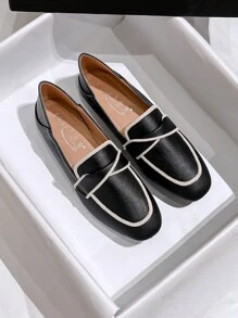Mengshangli Women Flat Soft Bottom Slip On Round Toe Casual Loafers Comfortable Boat Shoes