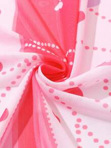 年輕女孩的心形和波點印花遮陽衣 - 彩色 - 查看 3