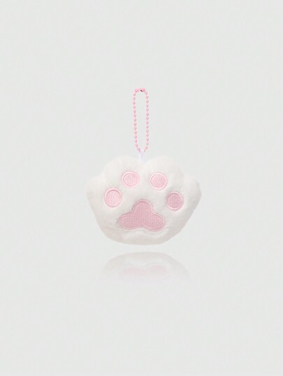 Kawaii 1pc Cute Plush Cat Paw Shape Keychain