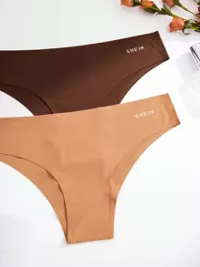 Ropa Interior Femenina Sólidas De Triángulo En Colores Variados (paquete De 10) - Multicolor - Ver 4