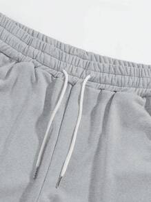 Manfinity Loose Fit Men's Spider Print Joggers With Drawstring Waistband - Grey - View 5