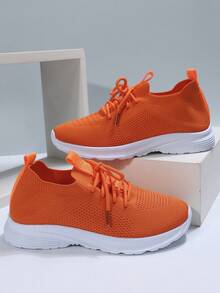 女性健身跑步徒步舞蹈鞋 - 橘色 - 查看 5