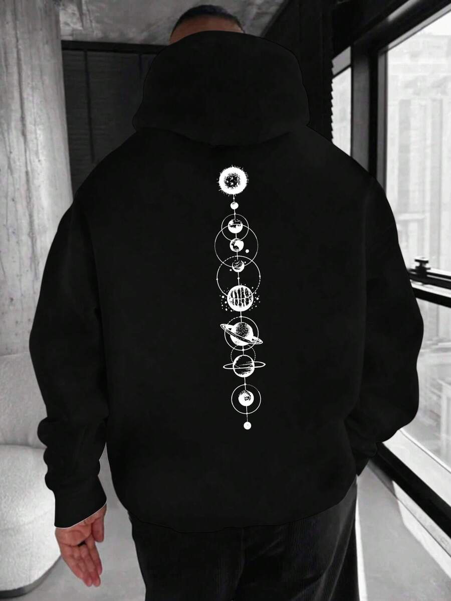 Nam In Ngân hà Giải trí Hoodie - màu đen - Xem 1