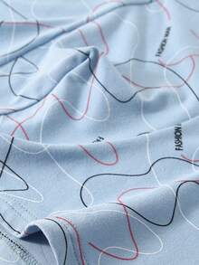 Men'S Line & Letter Print Boxer Briefs, Pack Of 4 - Multicolor - View 4