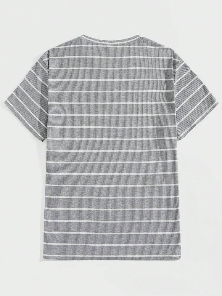 Men'S Striped Short Sleeve T-Shirt