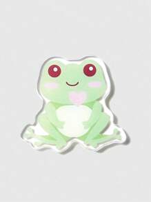 ROMWE Kawaii 1pc Adorable Green Frog Refrigerator Magnet - Green - View 1