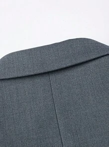 CLOUDSTYLE Men's Notched Lapel Long Sleeve Suit Jacket And Pants Set