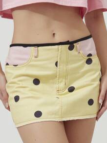 NỮ Denim Chân váy - Nhiều màu - Xem 4