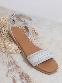 SHUZIA 女士平底涼鞋 - 銀色 - 查看 2