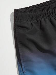 Manfinity Swimmode Men's Gradient Beach Shorts - Blue - View 8