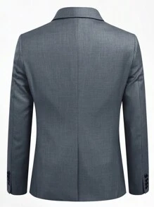 CLOUDSTYLE Men's Notched Lapel Long Sleeve Suit Jacket And Pants Set