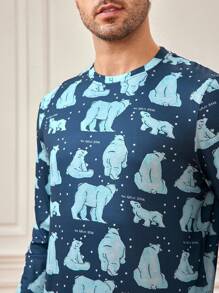 Nam In Polar Bea Nhà  Bộ đồ - Nhiều màu - Xem 5