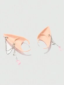 ROMWE Fairycore Chain Decorated Elf Earcuff Set - Multicolor - View 2