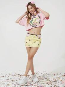 NỮ Denim Chân váy - Nhiều màu - Xem 3