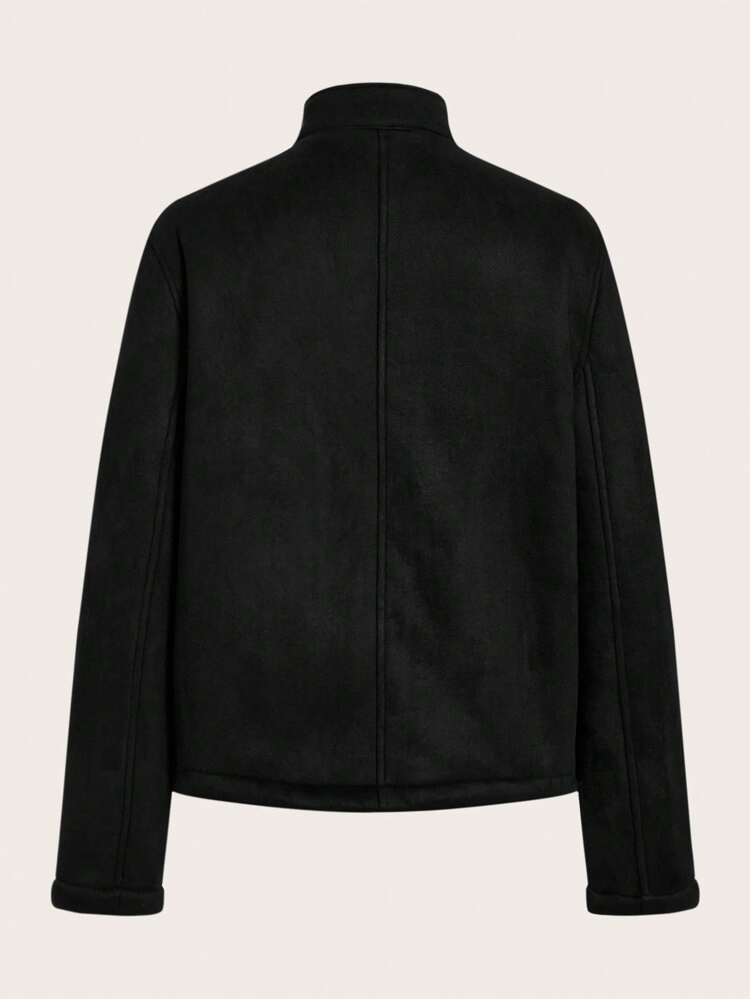 Lined Warm Stand Collar Jacket