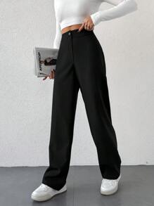 Pantalon De Costume Droit Pour Femme