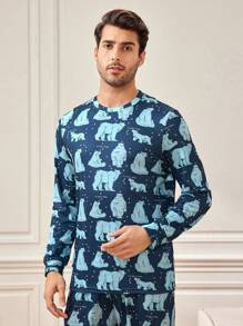 Nam In Polar Bea Nhà  Bộ đồ - Nhiều màu - Xem 3