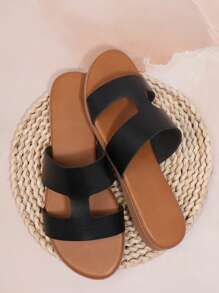 SHUZIA Của phụ nữ Dép phẳng - màu đen - Xem 3