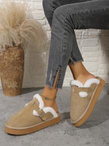 Của phụ nữ Trong nhà Dép đi trong nhà - Màu be - Xem 5