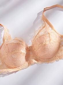 5pcs Lace Bra With Underwire Lingerie - Multicolor - View 4