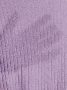 SHEIN EZwear Women's Single-Breasted Knitted T-Shirt