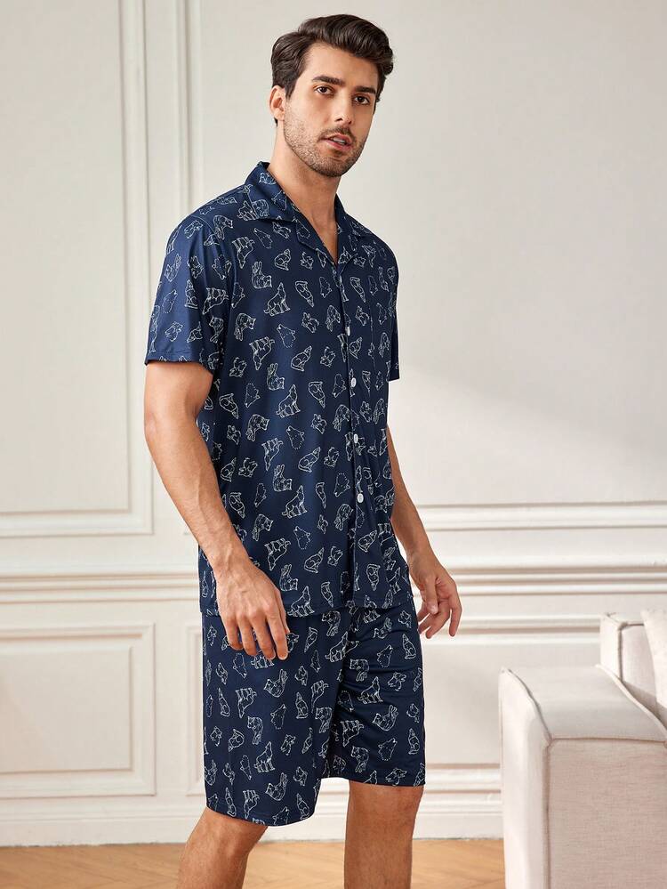 Men'S Full Printed Homewear Set