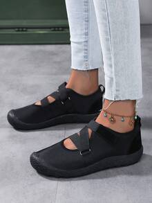 2024新款輕便舒適女士休閒拖鞋,適用於海灘、戶外活動和旅行 - 黑色 - 查看 3