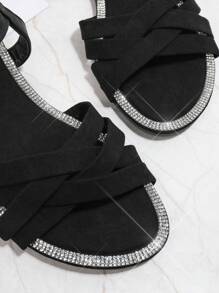 SHUZIA Sandales Plates Pour Femmes