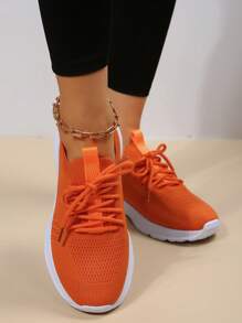 女性健身跑步徒步舞蹈鞋 - 橘色 - 查看 1