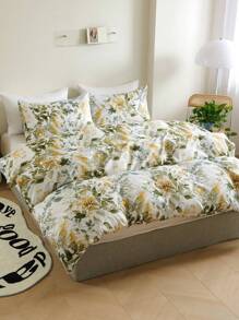 3入組滌綸花卉圖案圖案被套套裝帶植物&花朵圖案 - 彩色 - 查看 2