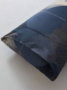 1對銀杏葉圖案枕套不附帶枕芯,現代織物樹葉印花床上用品枕套床用 - 彩色 - 查看 2