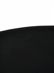 SHEIN Belle Plus Size Women's Mermaid Tail Style Spaghetti Strap Dress - Black - View 4