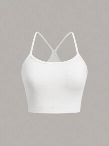 SHEIN EZwear 3入組實色背心上衣 - 彩色 - 查看 3