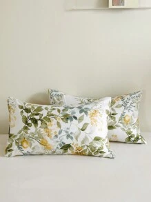 3入組滌綸花卉圖案圖案被套套裝帶植物&花朵圖案 - 彩色 - 查看 6
