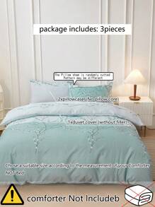 Set colcha sin relleno con patrón floral - Multicolor - Ver 4