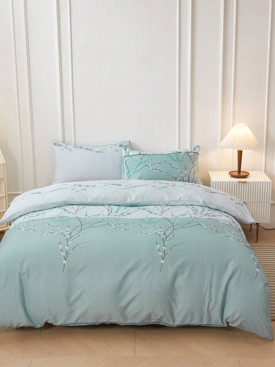 Set colcha sin relleno con patrón floral - Multicolor - Ver 1