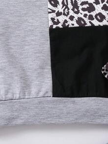 SHEIN Little Girls' Simple & Comfortable Casual Sweatshirt, Autumn And Winter - Multicolor - View 5